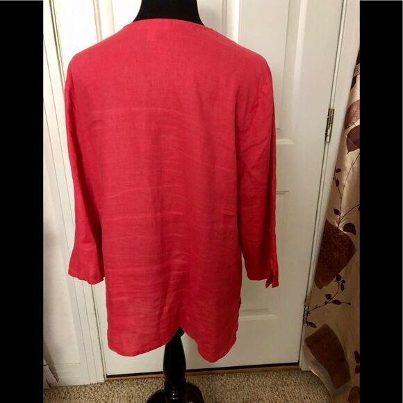 Beautiful linen blouse by JM size 18 - Picture 3 of 3